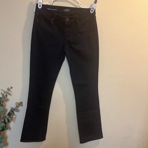 LOFT Denim - Ann Taylor Loft Modern Sexy Boot Blue Jeans Size 28/6 Cotton Polyester Spandex